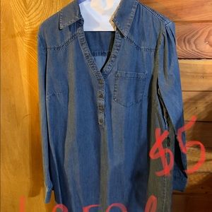 New York and Company Denim knee length dress